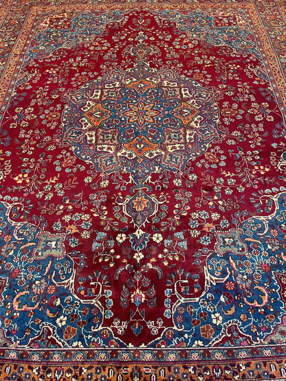 Elegant Hand Knotted Khorasan Area Rug 9’8” x 12’10” - Tampa Home & Garden Store
