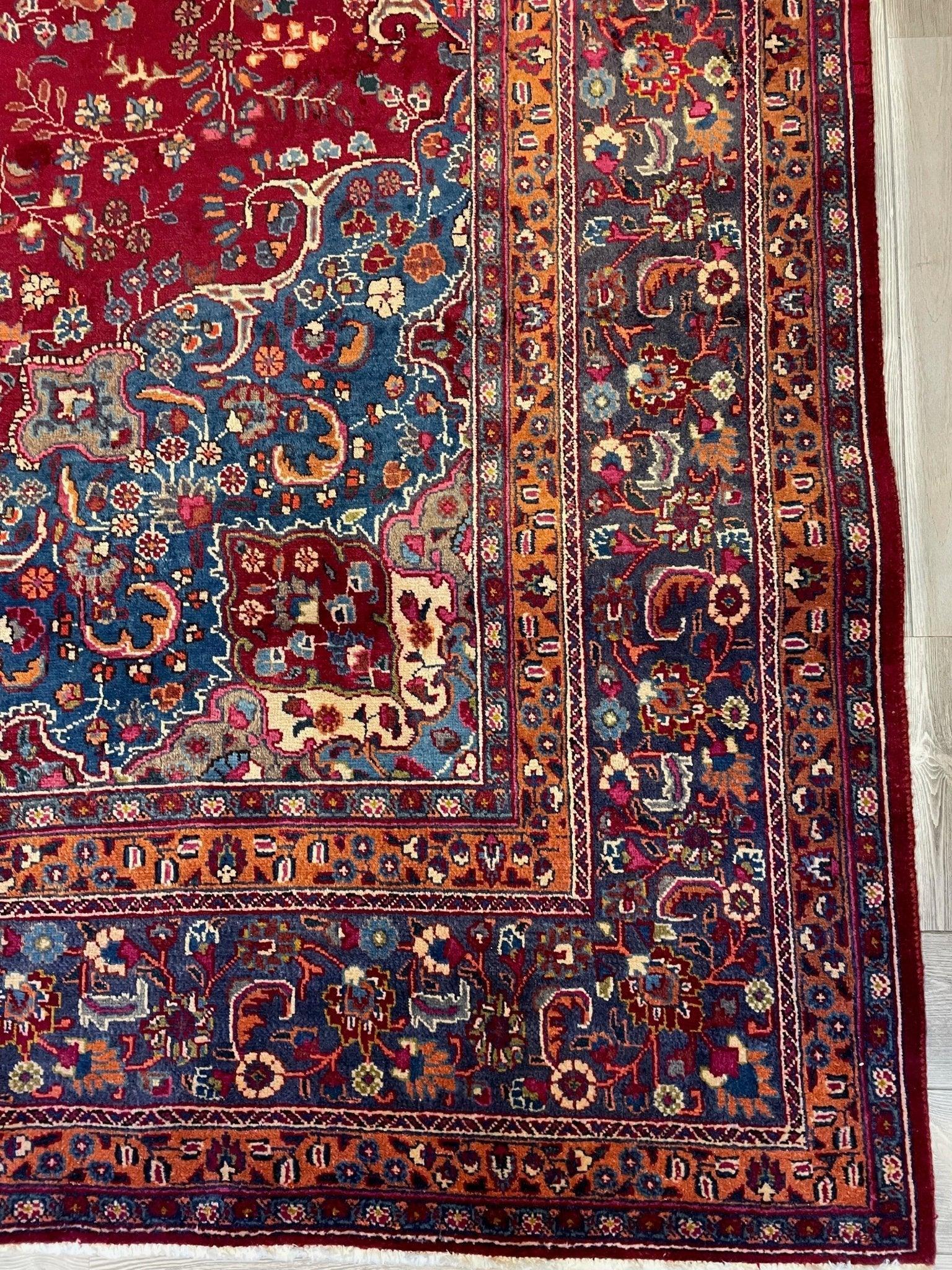 Elegant Hand Knotted Khorasan Area Rug 9’8” x 12’10” - Tampa Home & Garden Store