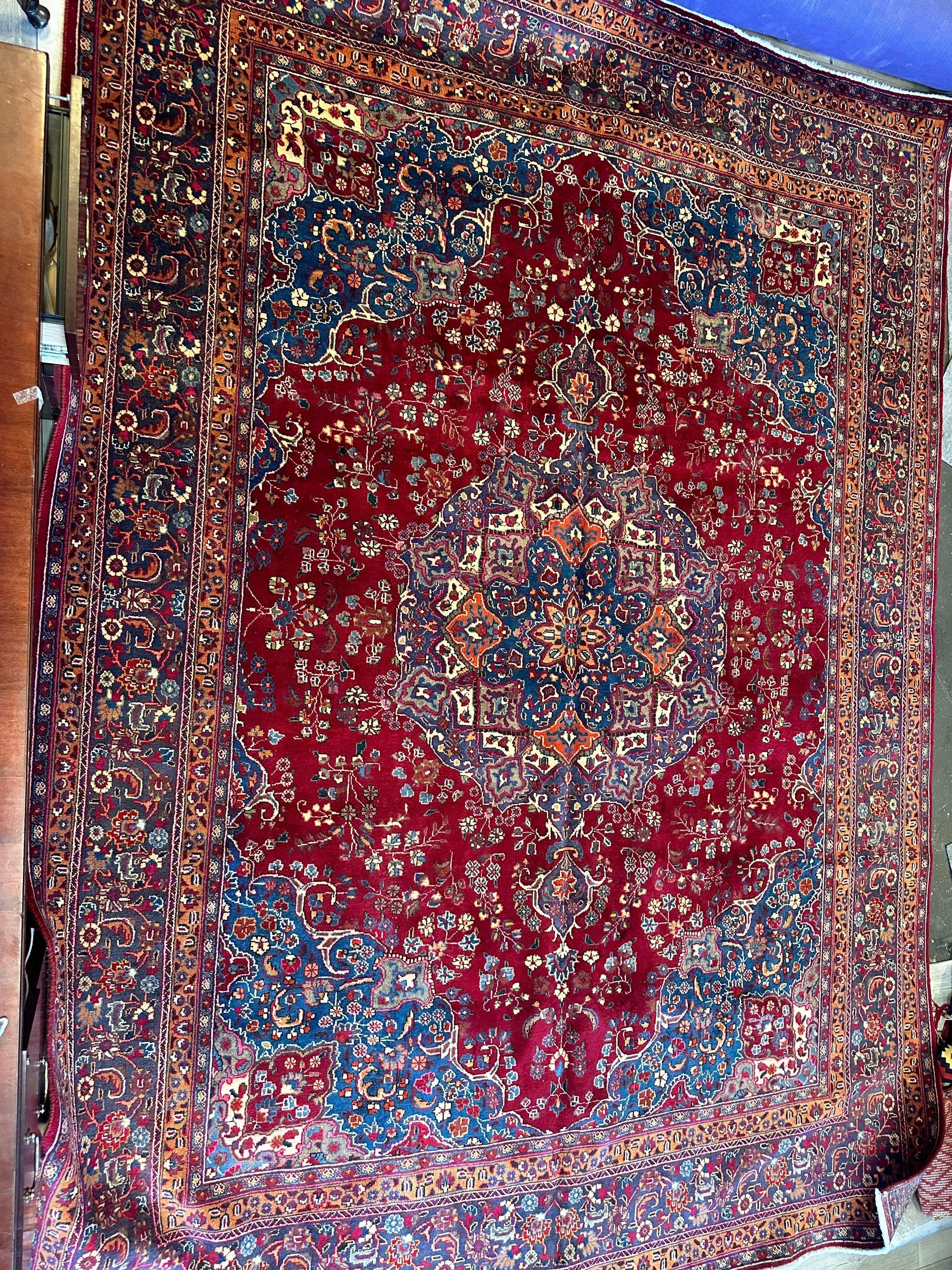 Elegant Hand Knotted Khorasan Area Rug 9’8” x 12’10” - Tampa Home & Garden Store