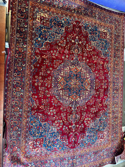 Elegant Hand Knotted Khorasan Area Rug 9’8” x 12’10” - Tampa Home & Garden Store