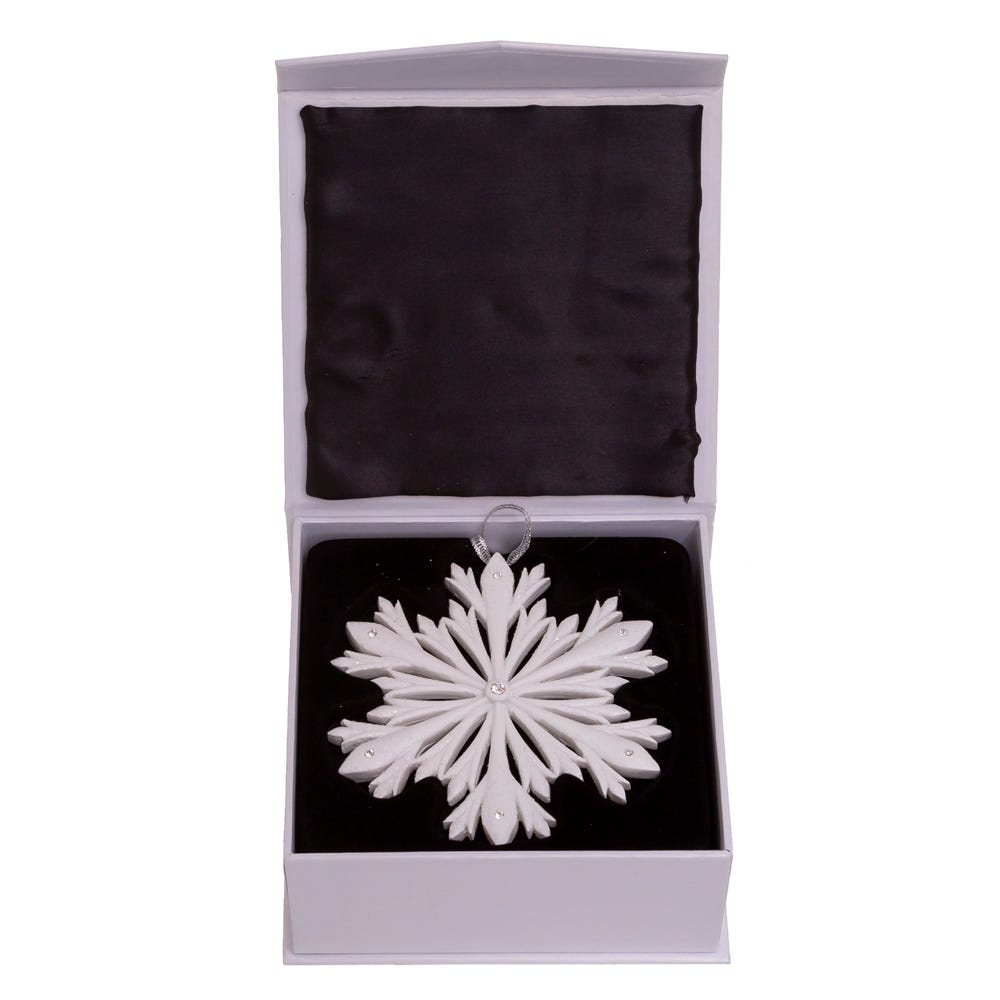 Elegant Snowflake Ornament with Swarovski Elements - Tampa Home & Garden Store