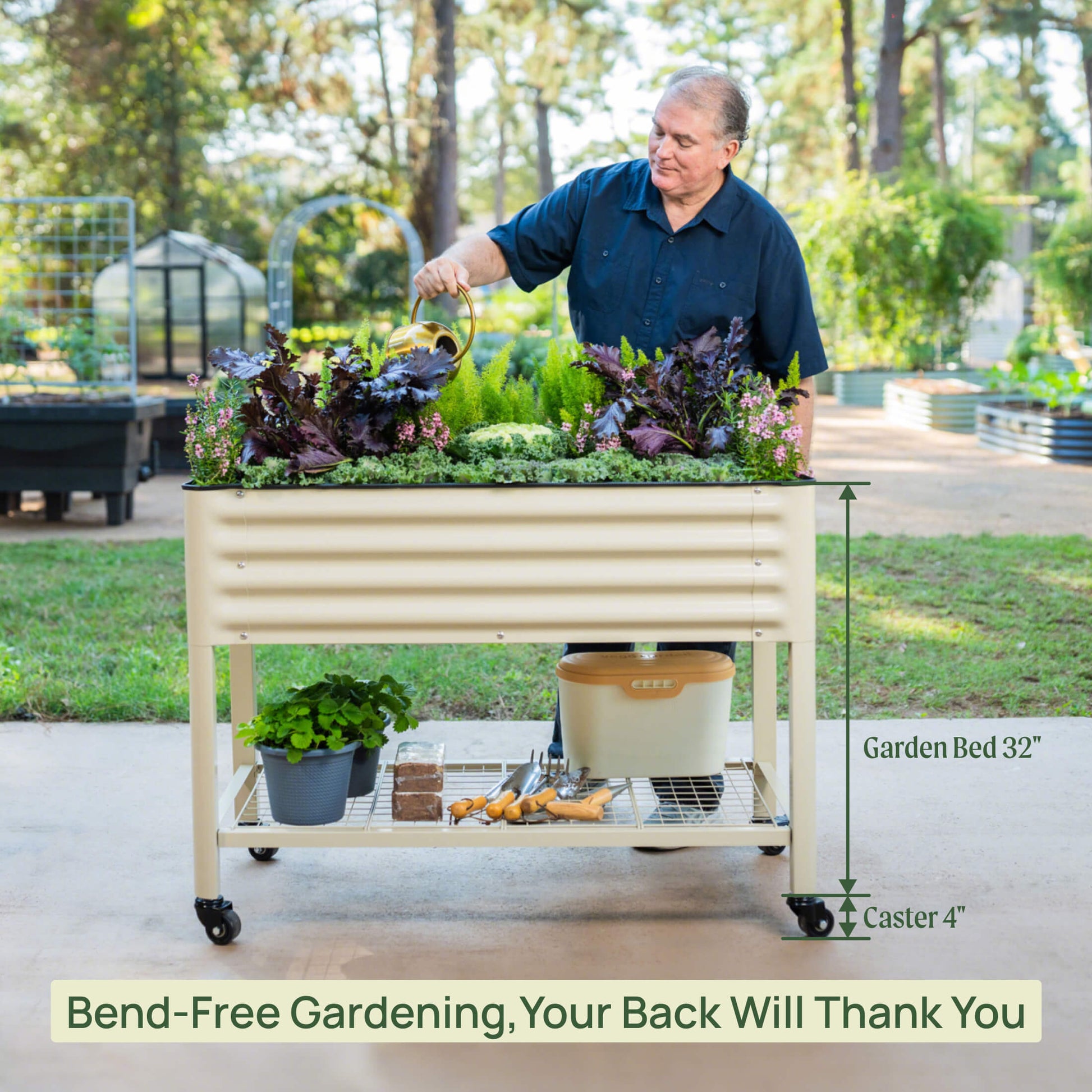 Elevated Garden Bed - V Series 2' x 4' - Tampa Home & Garden Store