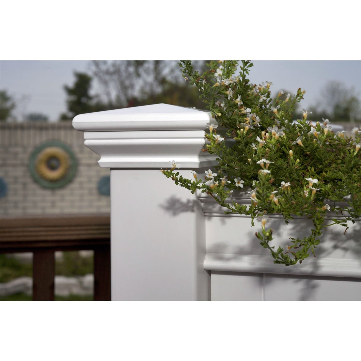 Elevated Planter Raised Grow Bed in White Vinyl - Tampa Home & Garden Store