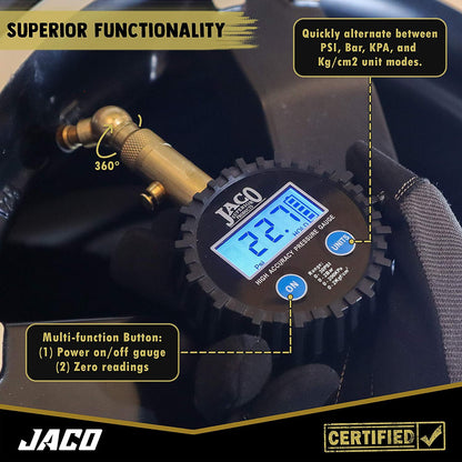 Elite® Digital Low Pressure Tire Gauge - Professional Accuracy - 30 PSI - Tampa Home & Garden Store