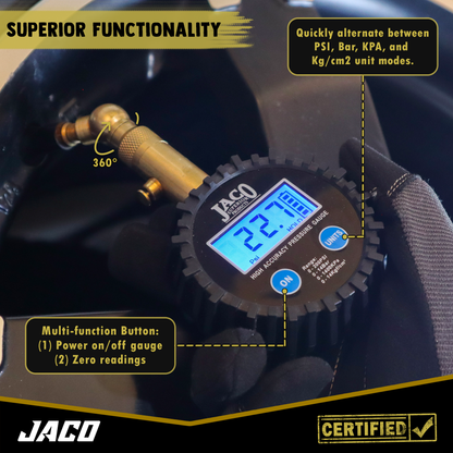 Elite® Digital Tire Pressure Gauge - Professional Accuracy - 100 PSI - Tampa Home & Garden Store