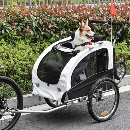 Elite II 2-In-1 Pet Dog Bike Trailer and Stroller - Tampa Home & Garden Store