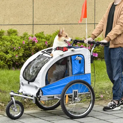Elite II 2-In-1 Pet Dog Bike Trailer and Stroller - Tampa Home & Garden Store