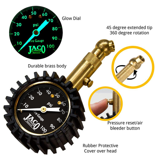 Elite® Tire Pressure Gauge - 100 PSI - Tampa Home & Garden Store