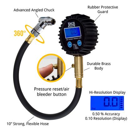 ElitePro™ Digital Tire Pressure Gauge - Professional Accuracy - 200 PSI - Tampa Home & Garden Store