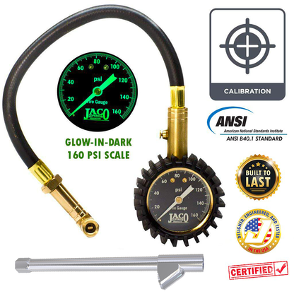 EliteProPlus™ Tire Pressure Gauge with Dually Air Chuck - 160 PSI - Tampa Home & Garden Store