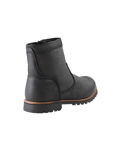 Elk Woods Black Tumbled Leather Zipped Work Boots [R84438] - Tampa Home & Garden Store