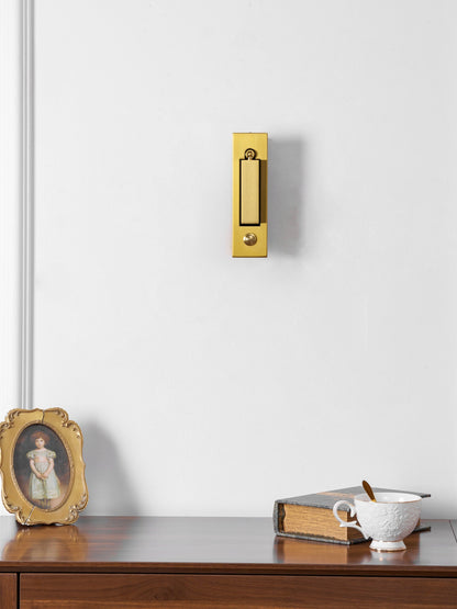Brass recessed folding bedside wall sconce with warm LED by Moktan Sabai on Tampa Home & Garden Store