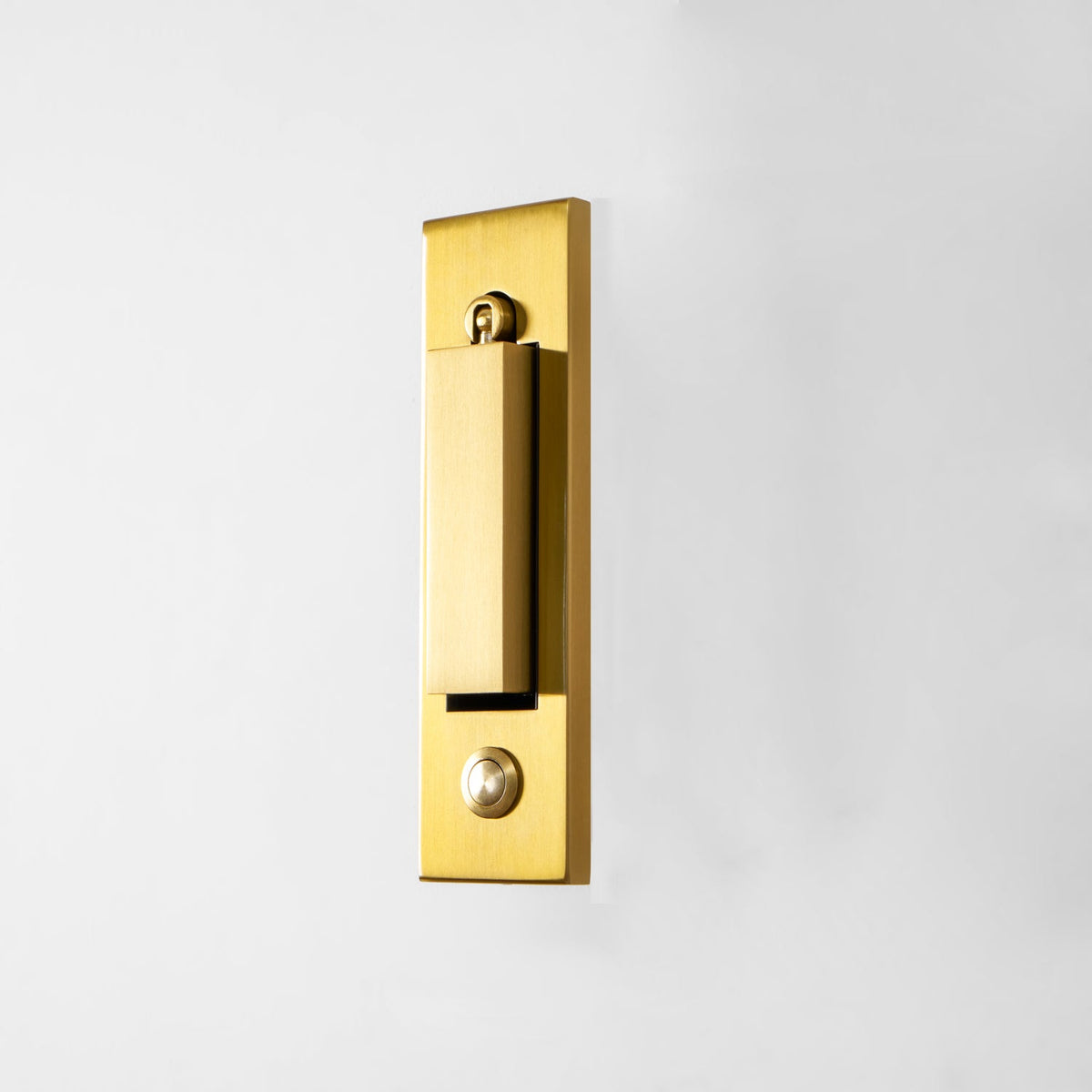 Recessed Folding Bedside Wall Sconce by Moktan Sabai, brass finish, warm LED on Tampa Home & Garden Store