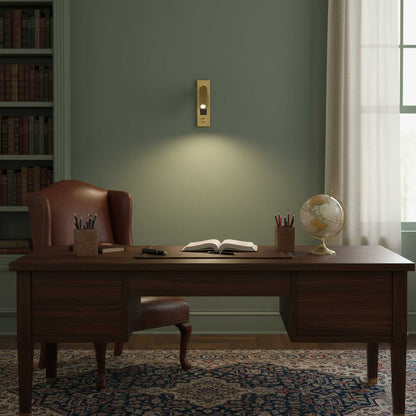 Recessed folding bedside wall sconce with warm LED by Moktan Sabai flush reading light on Tampa Home & Garden Store