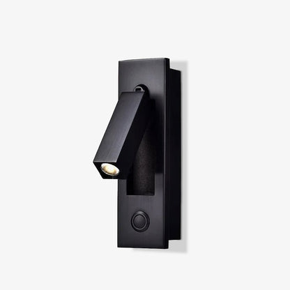 Recessed folding bedside wall sconce with warm LED in black finish by Moktan Sabai on Tampa Home & Garden Store