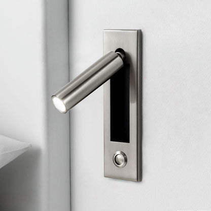 Moktan Sabai recessed folding bedside wall sconce with warm LED, brushed nickel finish on Tampa Home & Garden Store