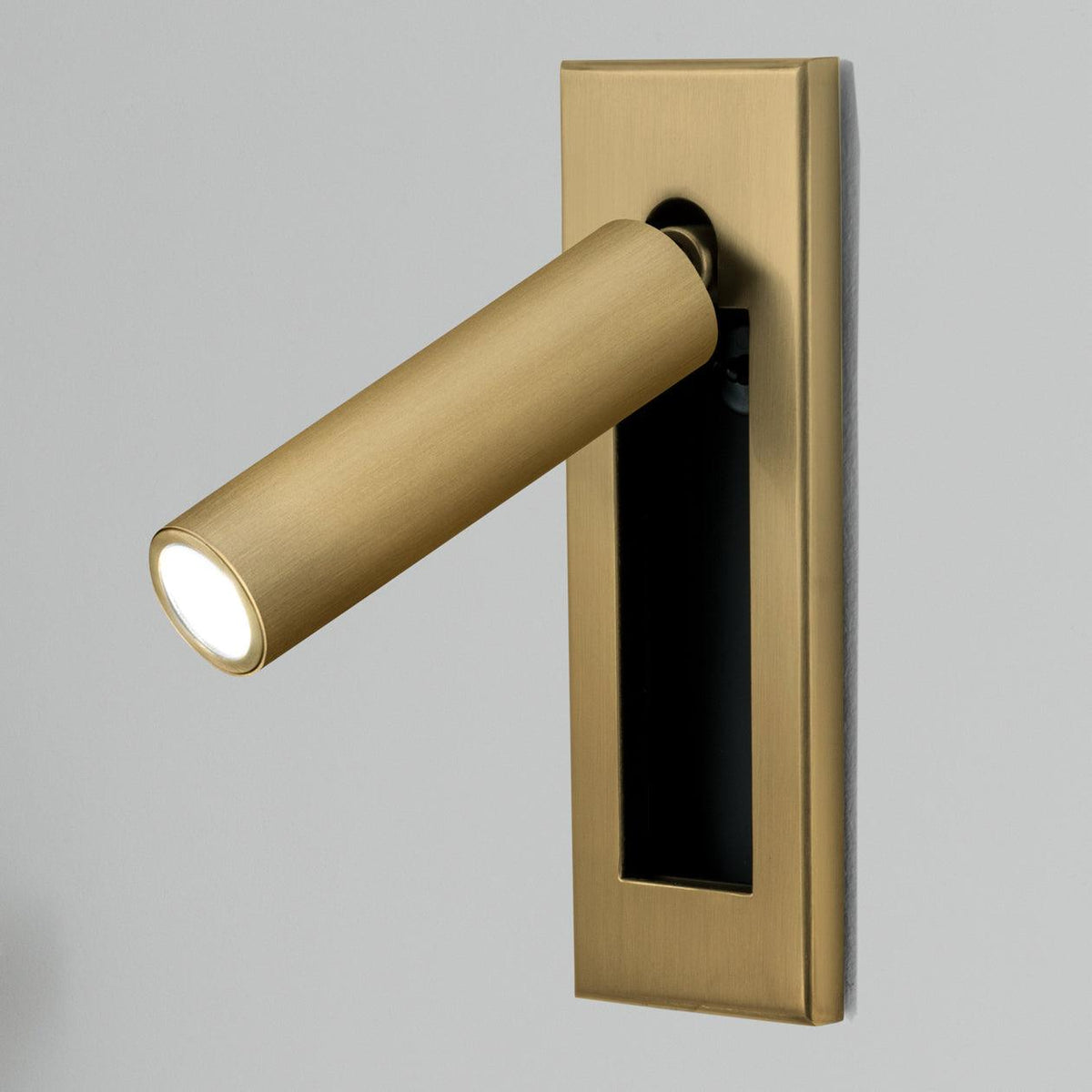 Recessed Folding Bedside Wall Sconce and Light