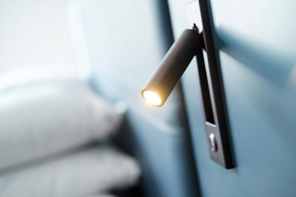 Recessed Folding Bedside Wall Sconce and Light