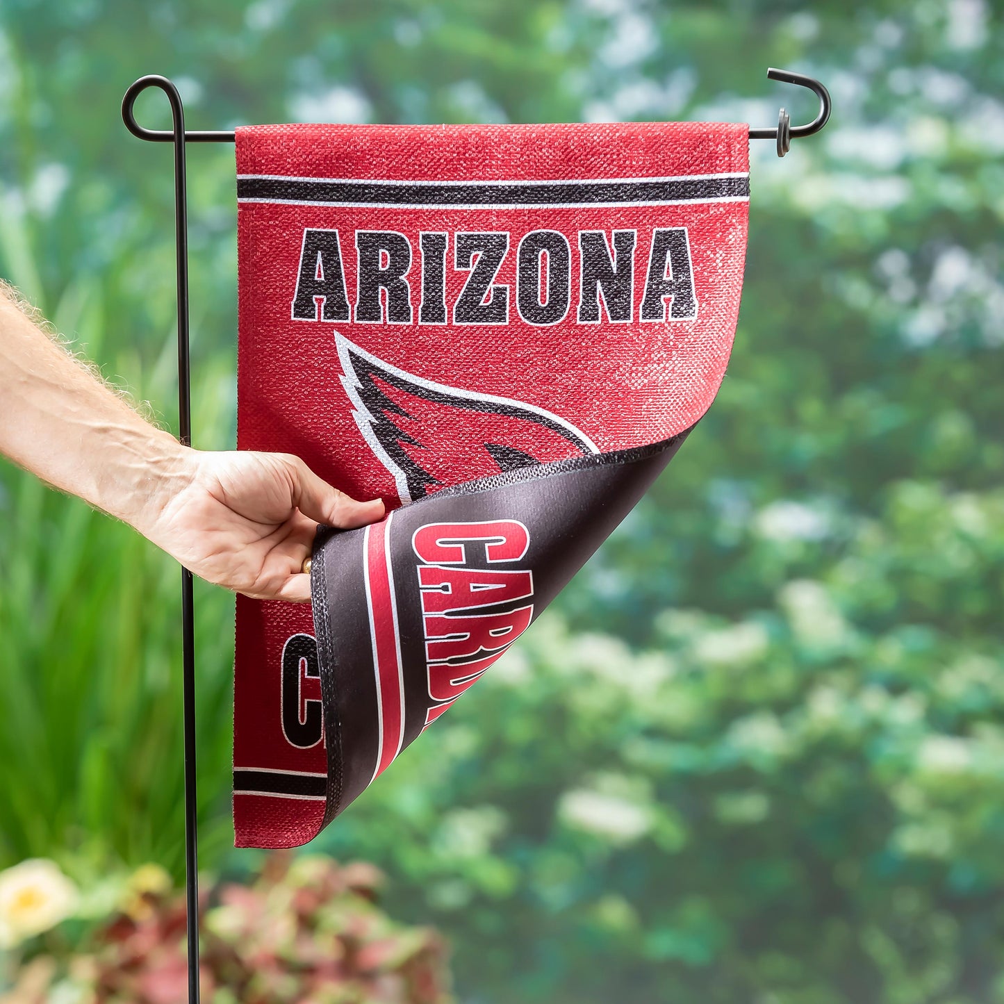 Embossed Suede Flag, GDN Size, Arizona Cardinals - Tampa Home & Garden Store