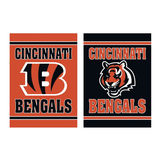 Embossed Suede Flag, GDN Size, Cincinnati Bengals - Tampa Home & Garden Store