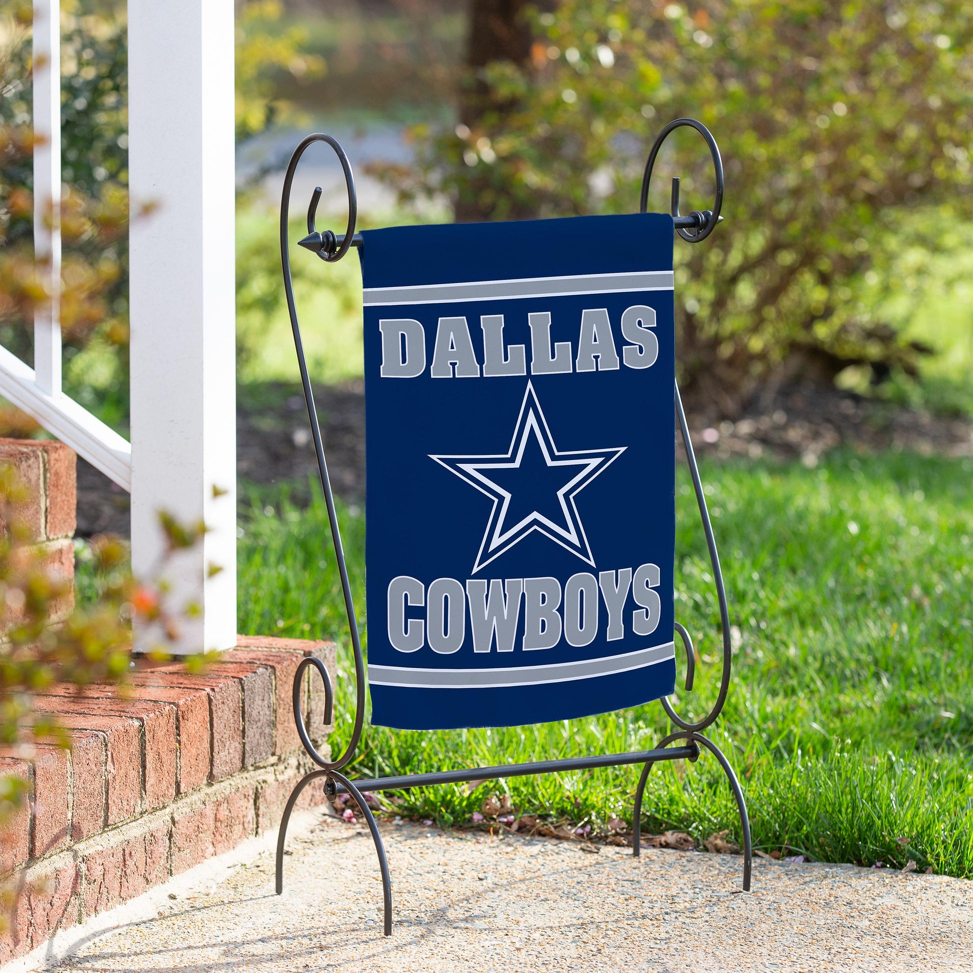 Embossed Suede Flag, GDN Size, Dallas Cowboys - Tampa Home & Garden Store