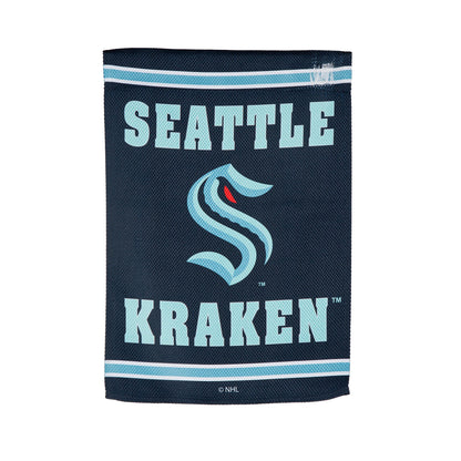 Embossed Suede Flag, GDN Size, Seattle Kraken - Tampa Home & Garden Store