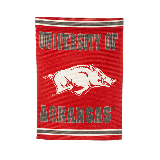 Embossed Suede Flag, GDN Size, University of Arkansas - Tampa Home & Garden Store