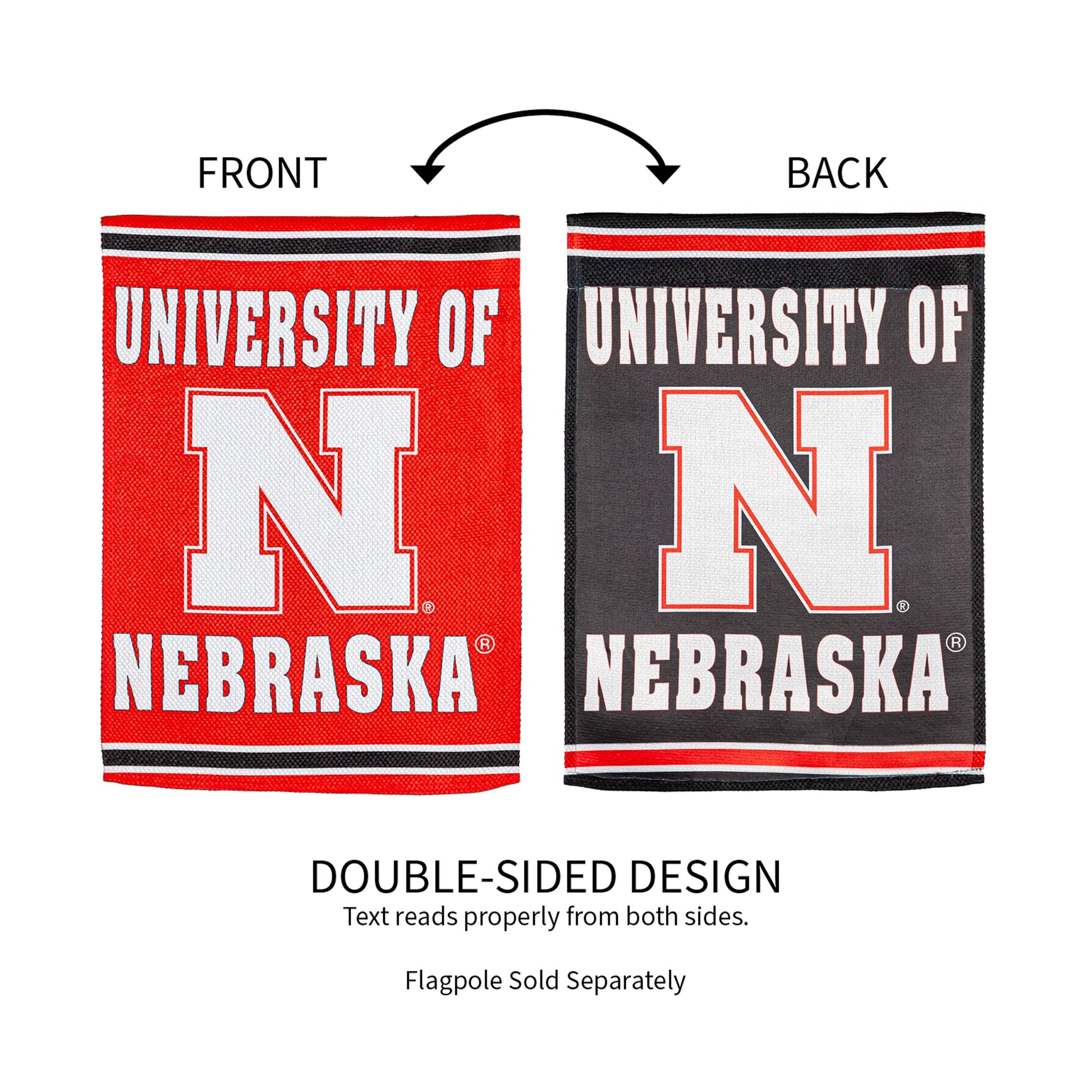 Embossed Suede Flag, GDN Size, University of Nebraska - Tampa Home & Garden Store