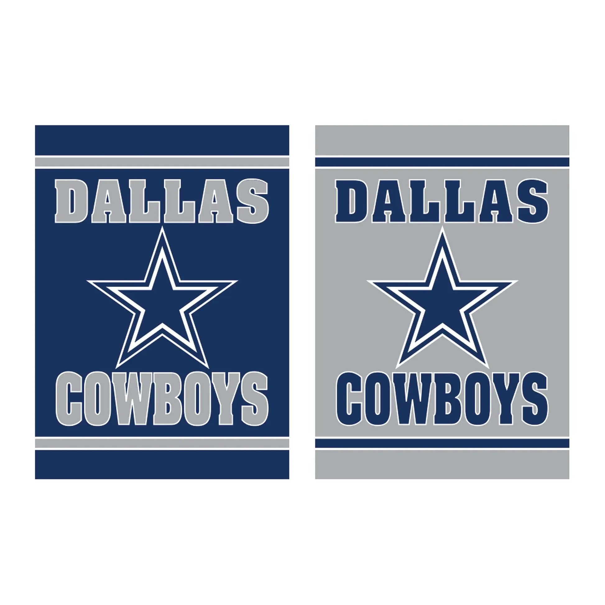 Embossed Suede Flag, House Size, Dallas Cowboys - Tampa Home & Garden Store
