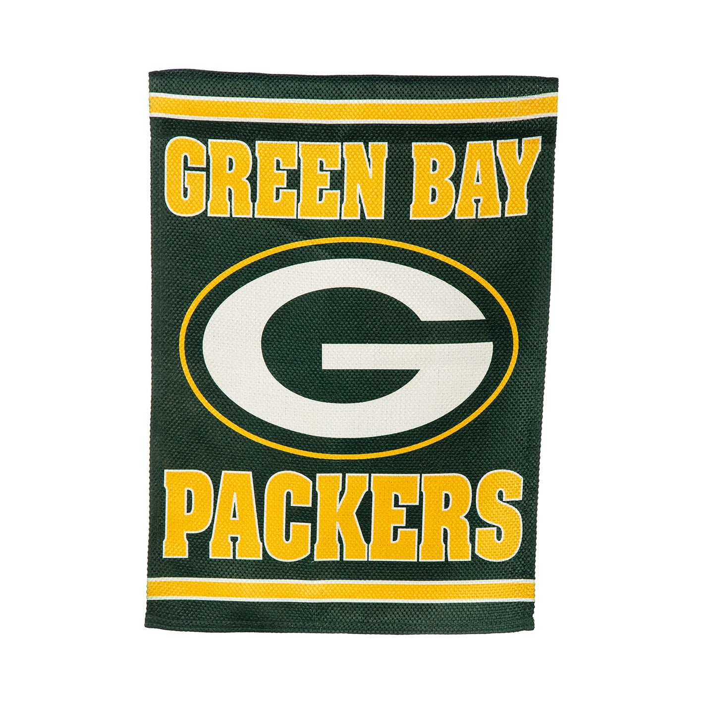 Embossed Suede Flag, House Size, Green Bay Packers - Tampa Home & Garden Store