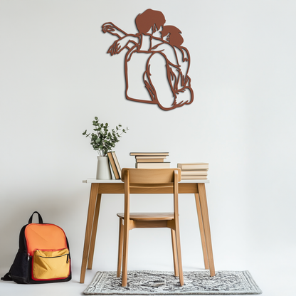 Embracing Couple Metal Wall Art – Romantic Silhouette for Modern Interiors- KAF647 - Tampa Home & Garden Store