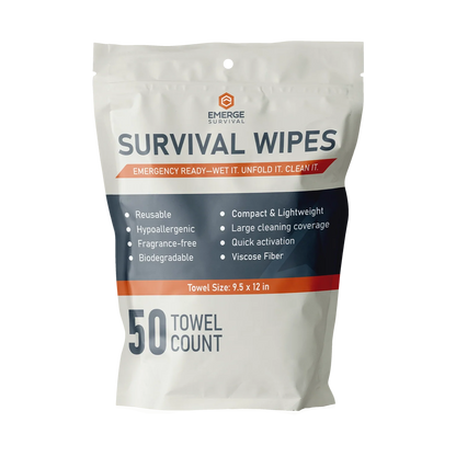 Emerge Survival Wipes - 50ct - Tampa Home & Garden Store