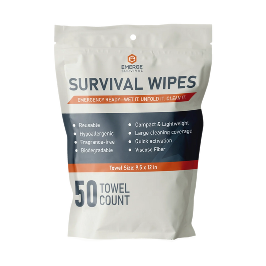 Emerge Survival Wipes - 50ct - Tampa Home & Garden Store