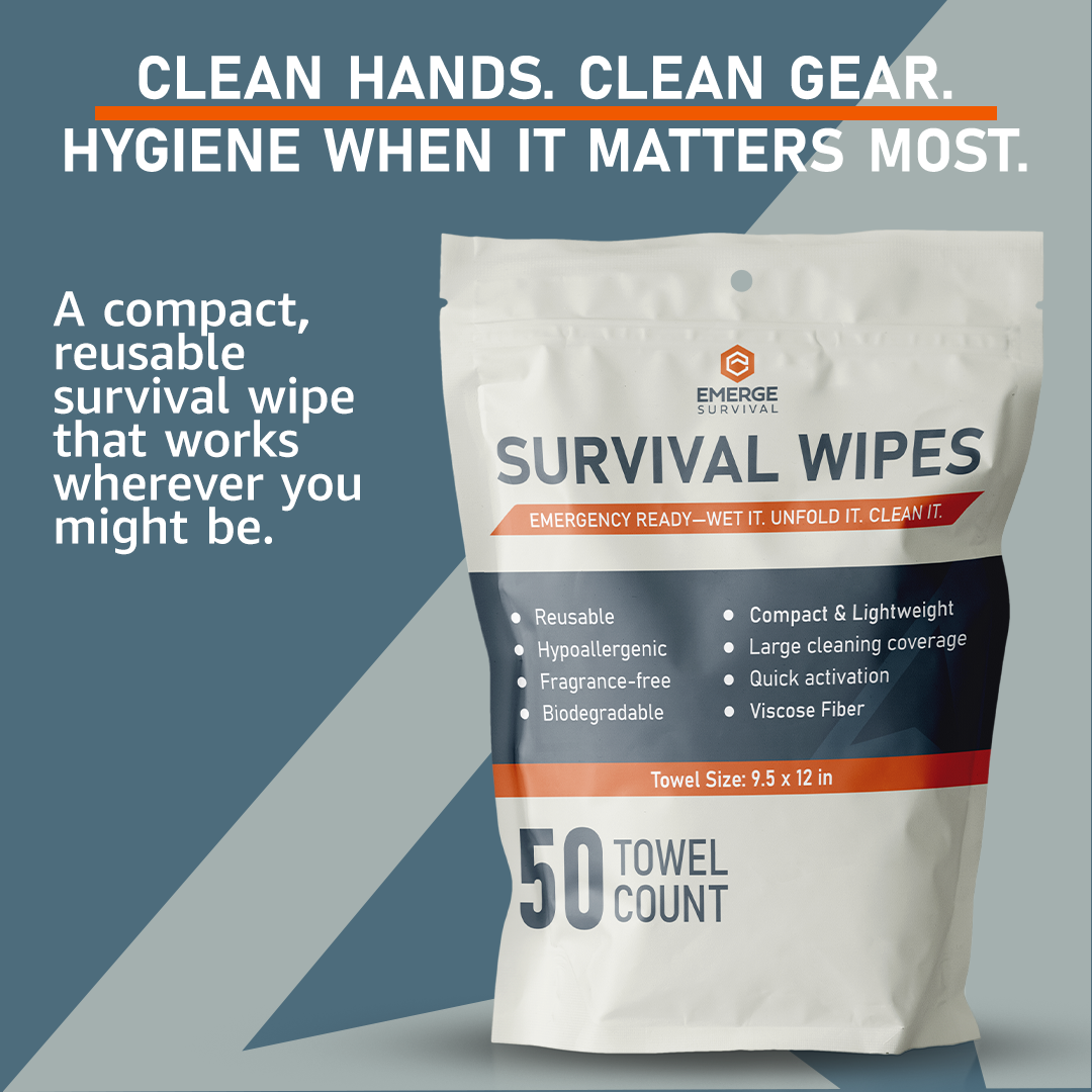 Emerge Survival Wipes - 50ct - Tampa Home & Garden Store