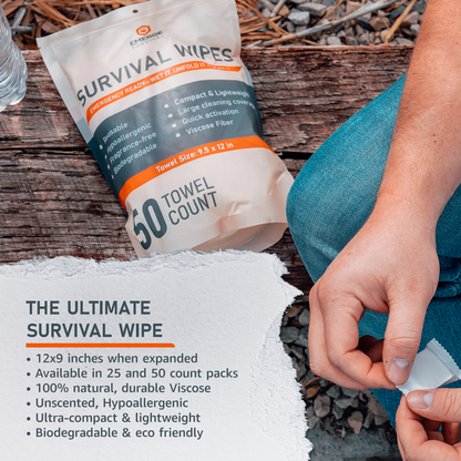 Emerge Survival Wipes - 50ct - Tampa Home & Garden Store