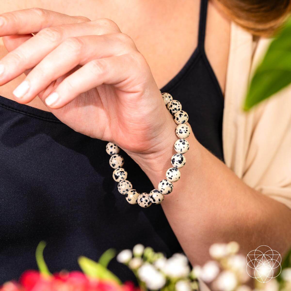 Emotional Detox - Dalmatian Jasper Bracelet - Tampa Home & Garden Store