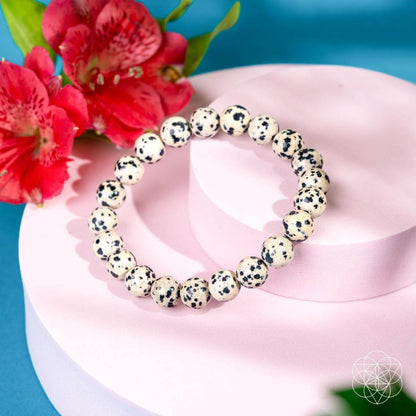 Emotional Detox - Dalmatian Jasper Bracelet - Tampa Home & Garden Store