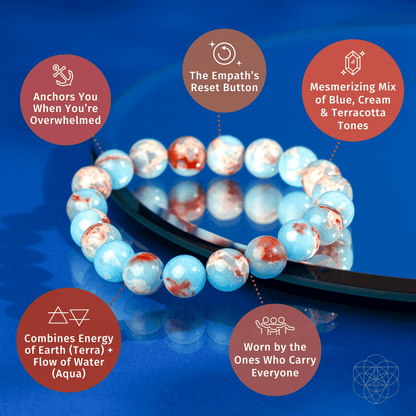 Empath’s Shield - Aqua Terra Jasper Bracelet - Tampa Home & Garden Store