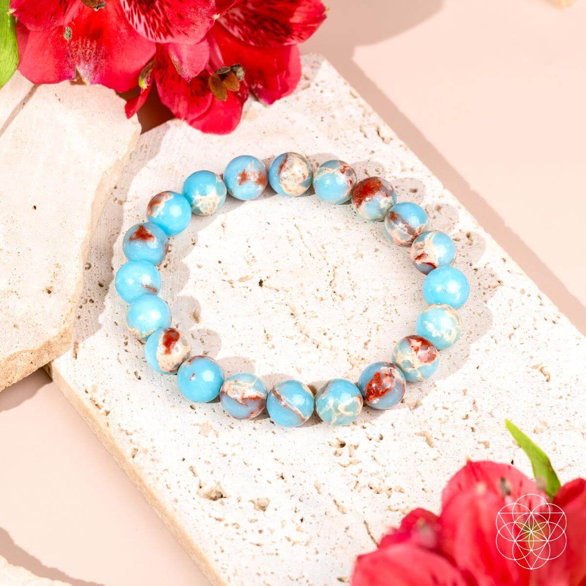Empath’s Shield - Aqua Terra Jasper Bracelet - Tampa Home & Garden Store