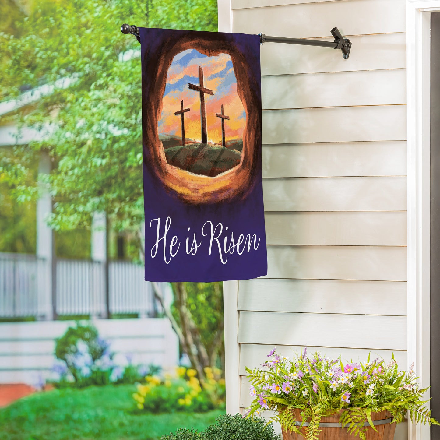 Empty Tomb Suede House Flag - Tampa Home & Garden Store