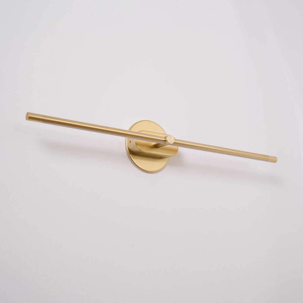 Rechargeable Linear LED Wall Lamp with Remote Control in gold finish, wall mount base on Tampa Home & Garden Store