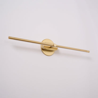 Rechargeable Linear LED Wall Lamp with Remote Control in gold finish, wall mount base on Tampa Home & Garden Store