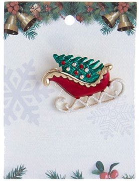 Enamel Finish Pin - Sleigh - Tampa Home & Garden Store