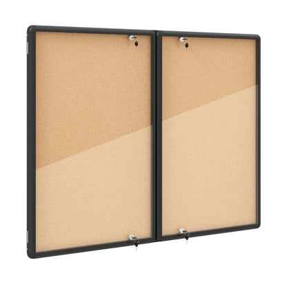 Enclosed Bulletin Board 47.5x35.5 Aluminum Frame