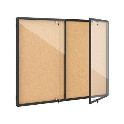 Enclosed Bulletin Board 47.5x35.5 Aluminum Frame