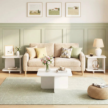 End Table 2-Tier Sofa Side Table Storage