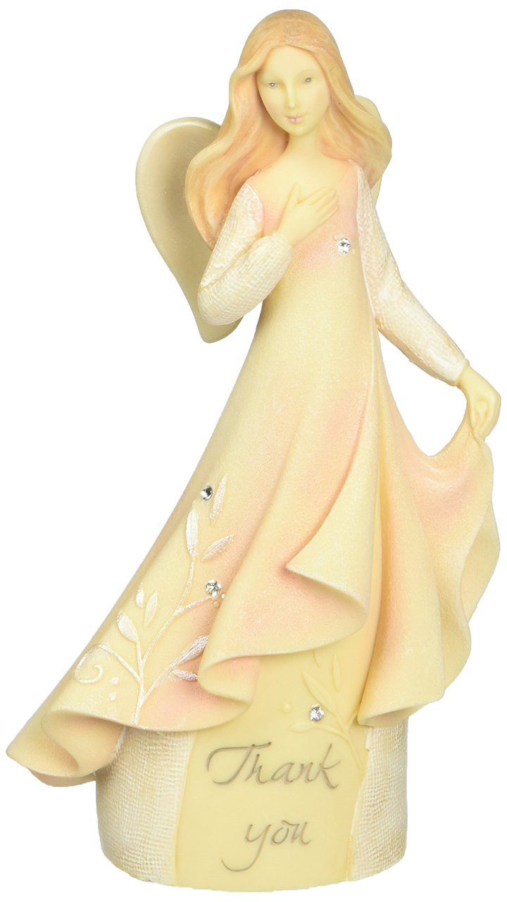Enesco Foundations Thank You Mini Angel Figurine, 4-1/4-Inch - Tampa Home & Garden Store