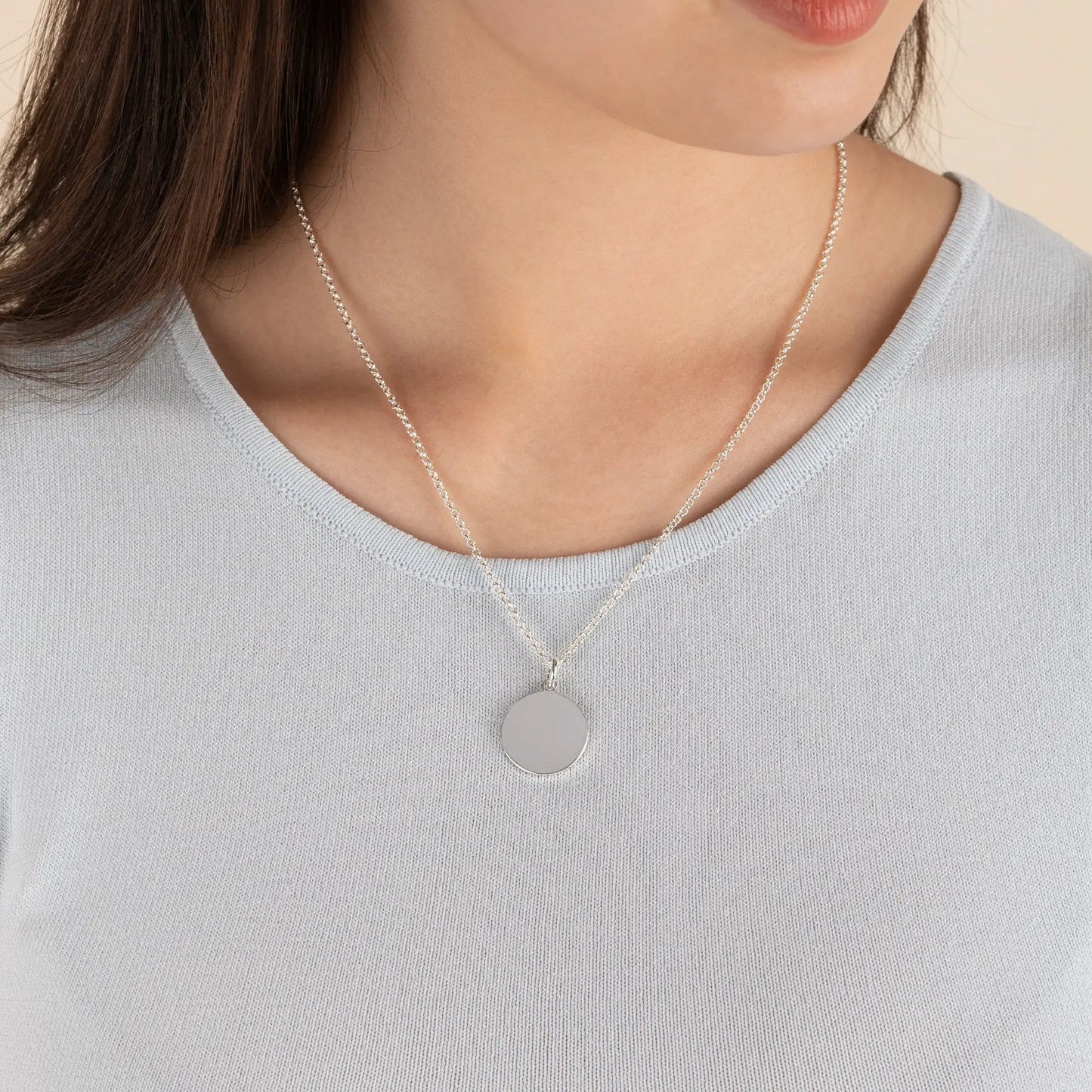 Circle Charm Necklace, 21'' silver-tone with layered circular charms by ALEX AND ANI on Tampa Home & Garden Store