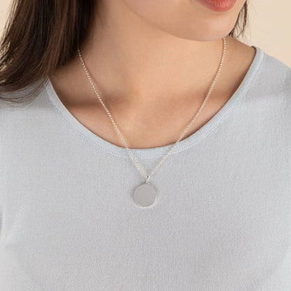 Circle Charm Necklace, 21'' silver-tone with layered circular charms by ALEX AND ANI on Tampa Home & Garden Store