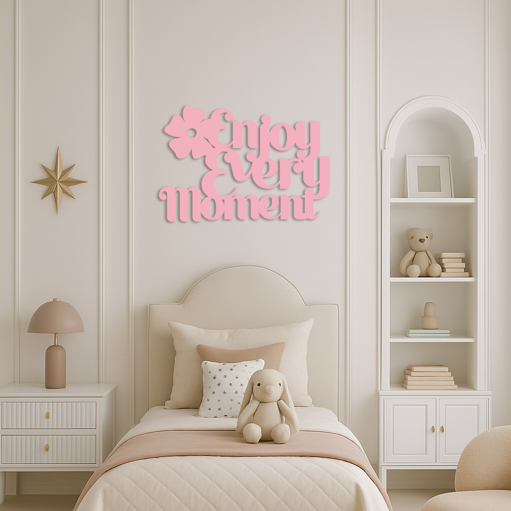 Enjoy Every Moment Metal Wall Art – Inspirational Quote Home Decor - KAFGP095 - Tampa Home & Garden Store
